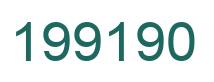 Number 199190 green image