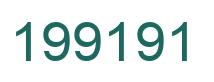 Number 199191 green image