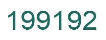 Number 199192 green image