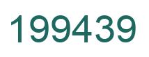 Number 199439 green image