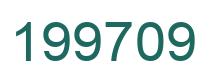 Number 199709 green image