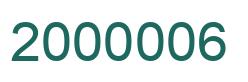 Number 2000006 green image