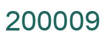 Number 200009 green image