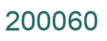Number 200060 green image