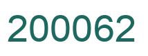 Number 200062 green image