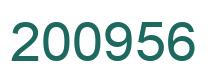 Número 200956 imagen verde