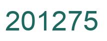 Number 201275 green image