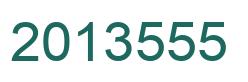Number 2013555 green image