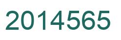 Number 2014565 green image