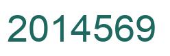 Number 2014569 green image