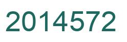 Number 2014572 green image