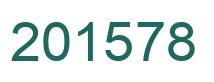 Number 201578 green image
