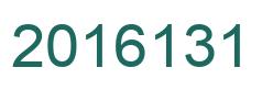 Number 2016131 green image