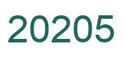 Zahl 20205 grün bild