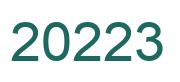 Zahl 20223 grün bild