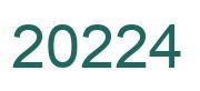 Zahl 20224 grün bild