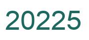 Zahl 20225 grün bild