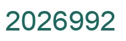 Number 2026992 green image