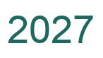 Zahl 2027 grün bild