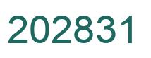 Number 202831 green image