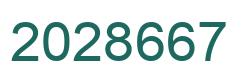 Number 2028667 green image