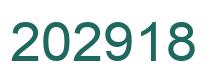 Number 202918 green image