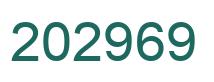 Number 202969 green image