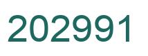 Number 202991 green image
