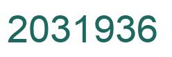 Number 2031936 green image