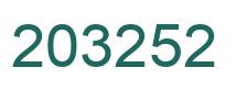 Number 203252 green image