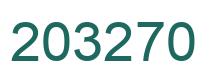 Number 203270 green image