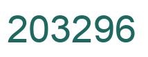 Number 203296 green image