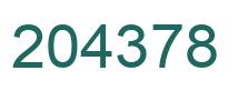 Número 204378 imagen verde