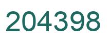 Número 204398 imagen verde