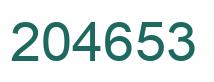 Número 204653 imagen verde
