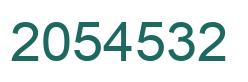 Number 2054532 green image