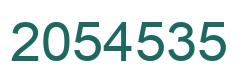 Number 2054535 green image
