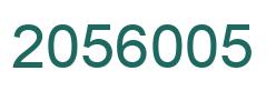 Number 2056005 green image