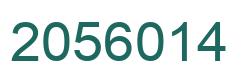 Number 2056014 green image