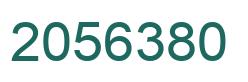 Number 2056380 green image