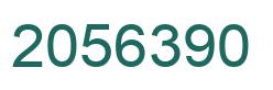 Number 2056390 green image