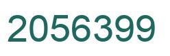 Number 2056399 green image