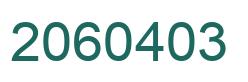 Number 2060403 green image