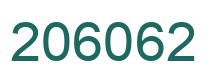 Number 206062 green image