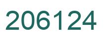 Número 206124 imagen verde