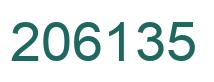 Número 206135 imagen verde