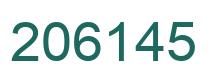 Número 206145 imagen verde