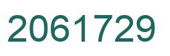 Number 2061729 green image