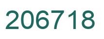 Número 206718 imagen verde