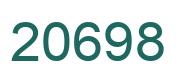Number 20698 green image
